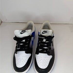 Nike Dunk Low Black White Game Royal Youth 6Y Womens 7.5 Retro Sneakers
